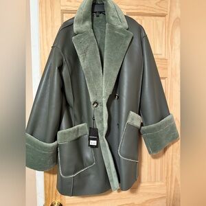 Emporio Armani Olive Green Teddy Jacket